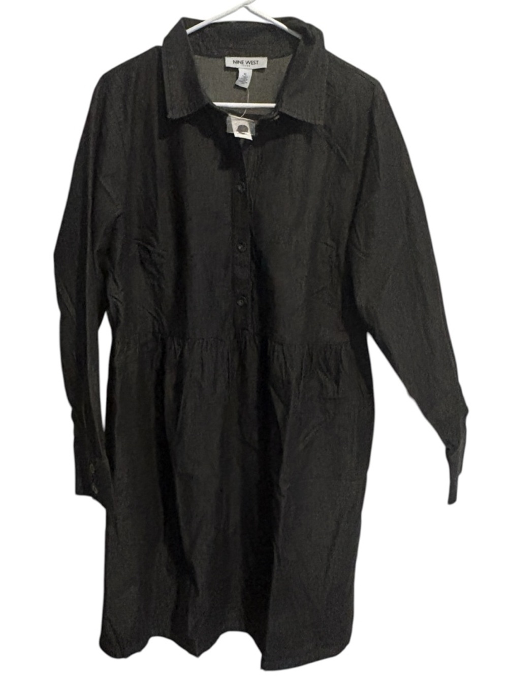 Nine West woman’s black denim dress, size XL